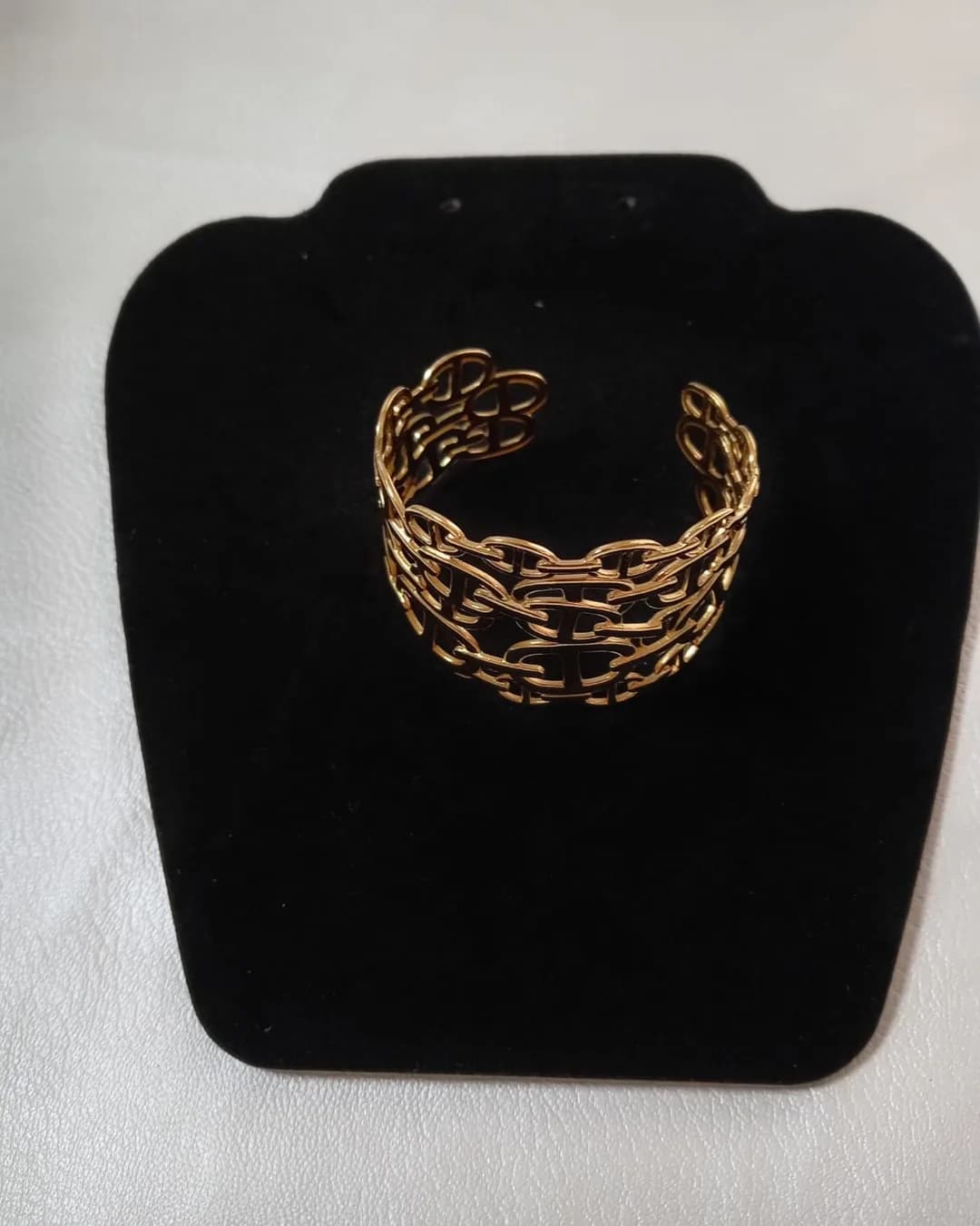 The Chain-Link Cuff, front view