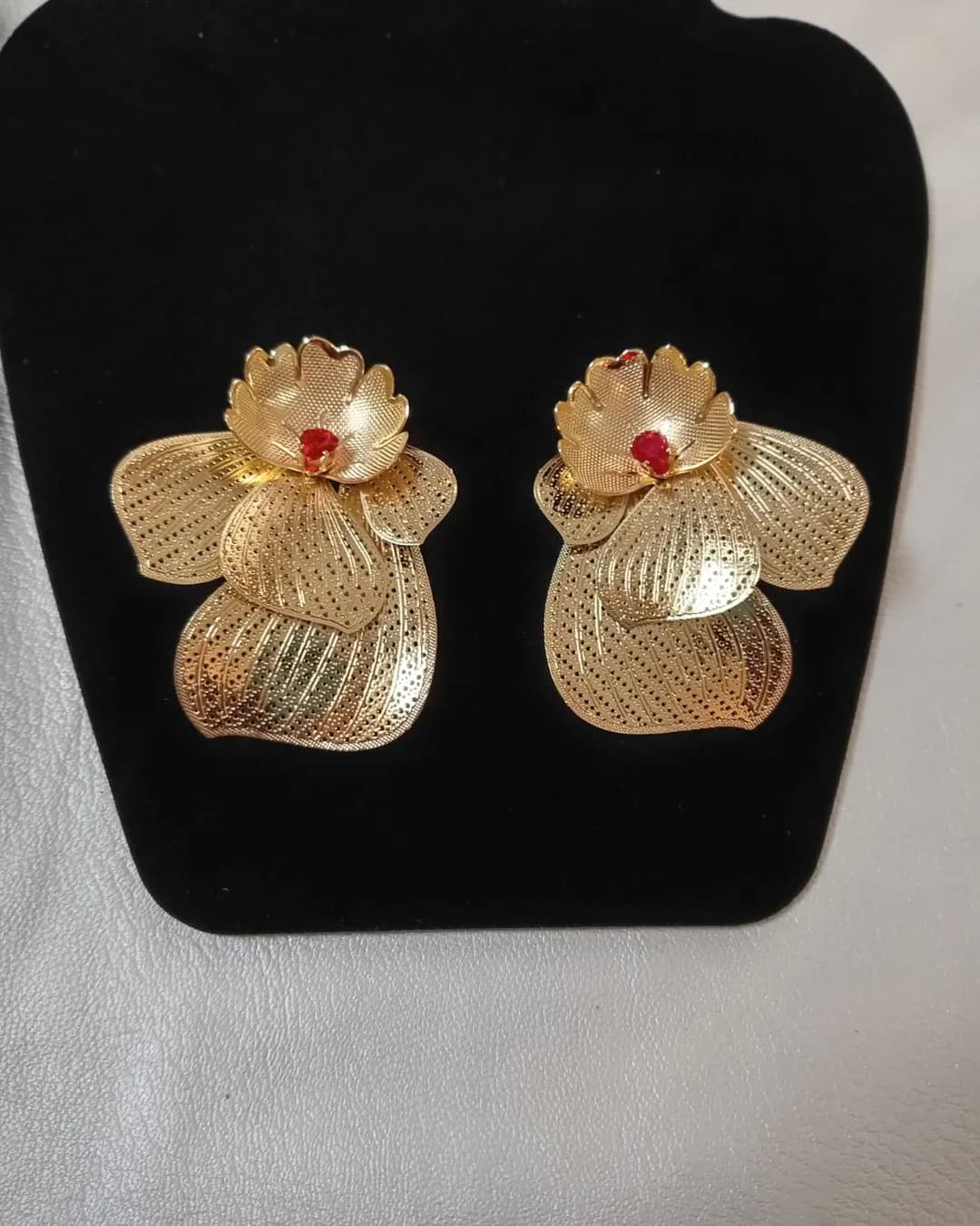 The Flower Stud Earrings, front view
